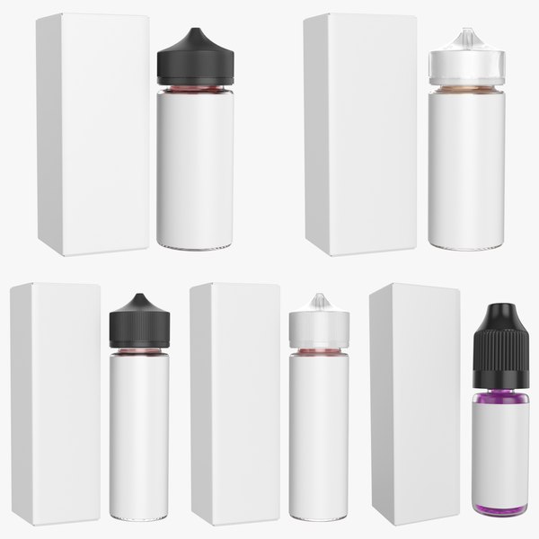 vape bottle paper 3D