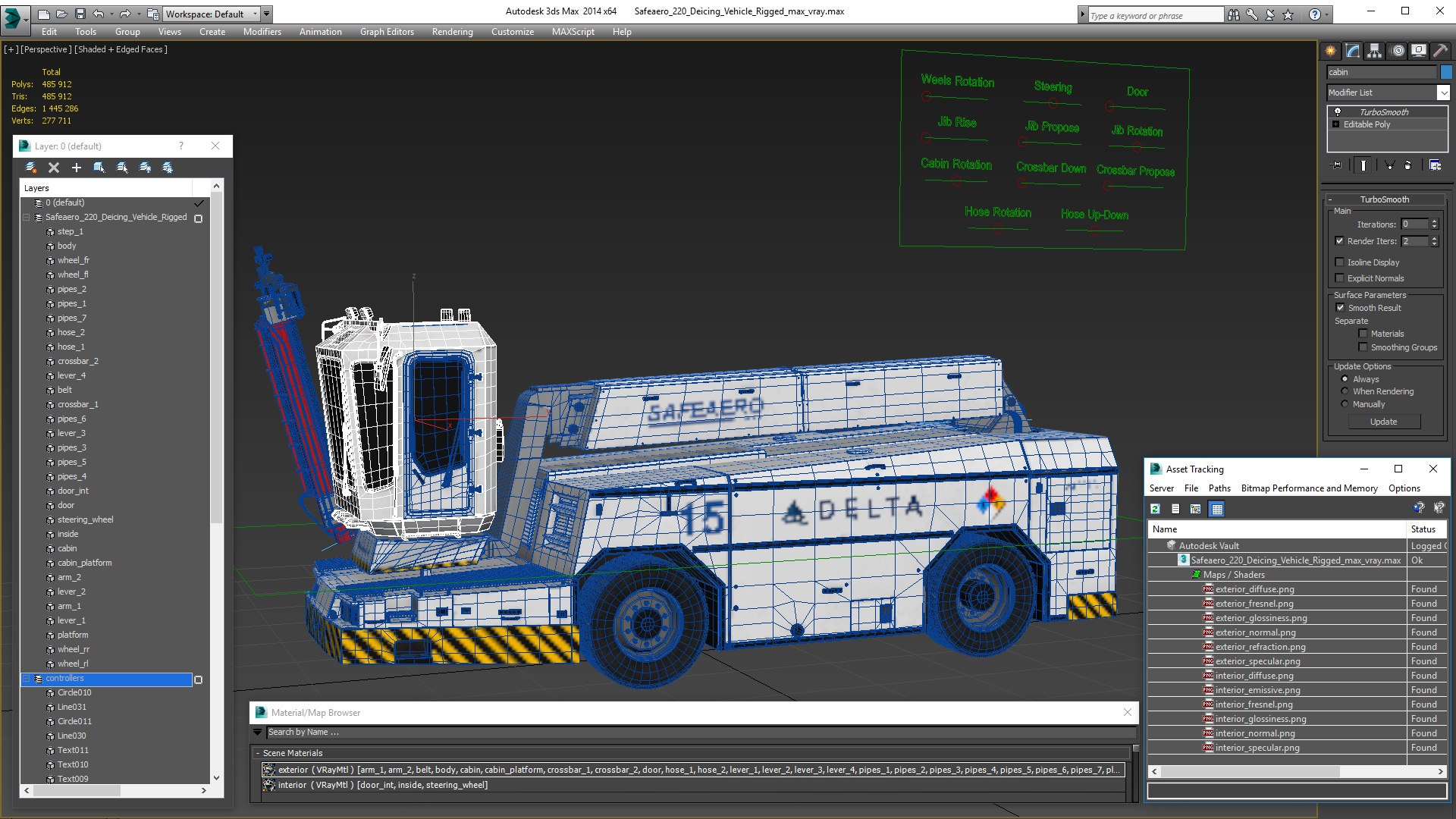 Safeaero 220 deicing vehicle model - TurboSquid 1546413