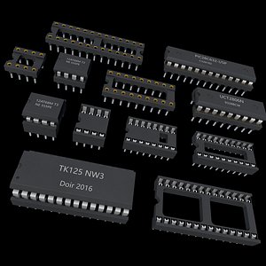 3D chip circuit ic model