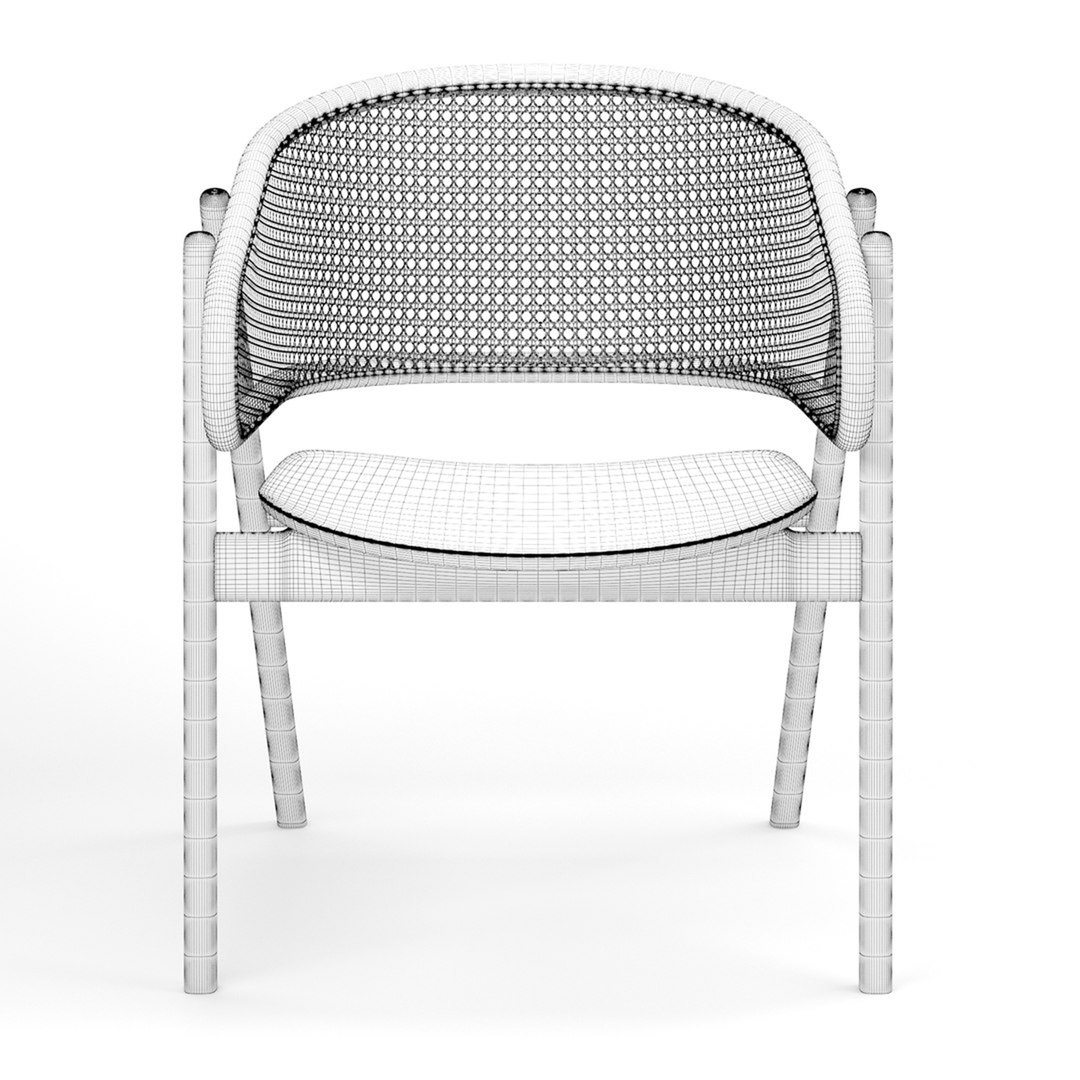 Cane Chair 3D Model - TurboSquid 2206468