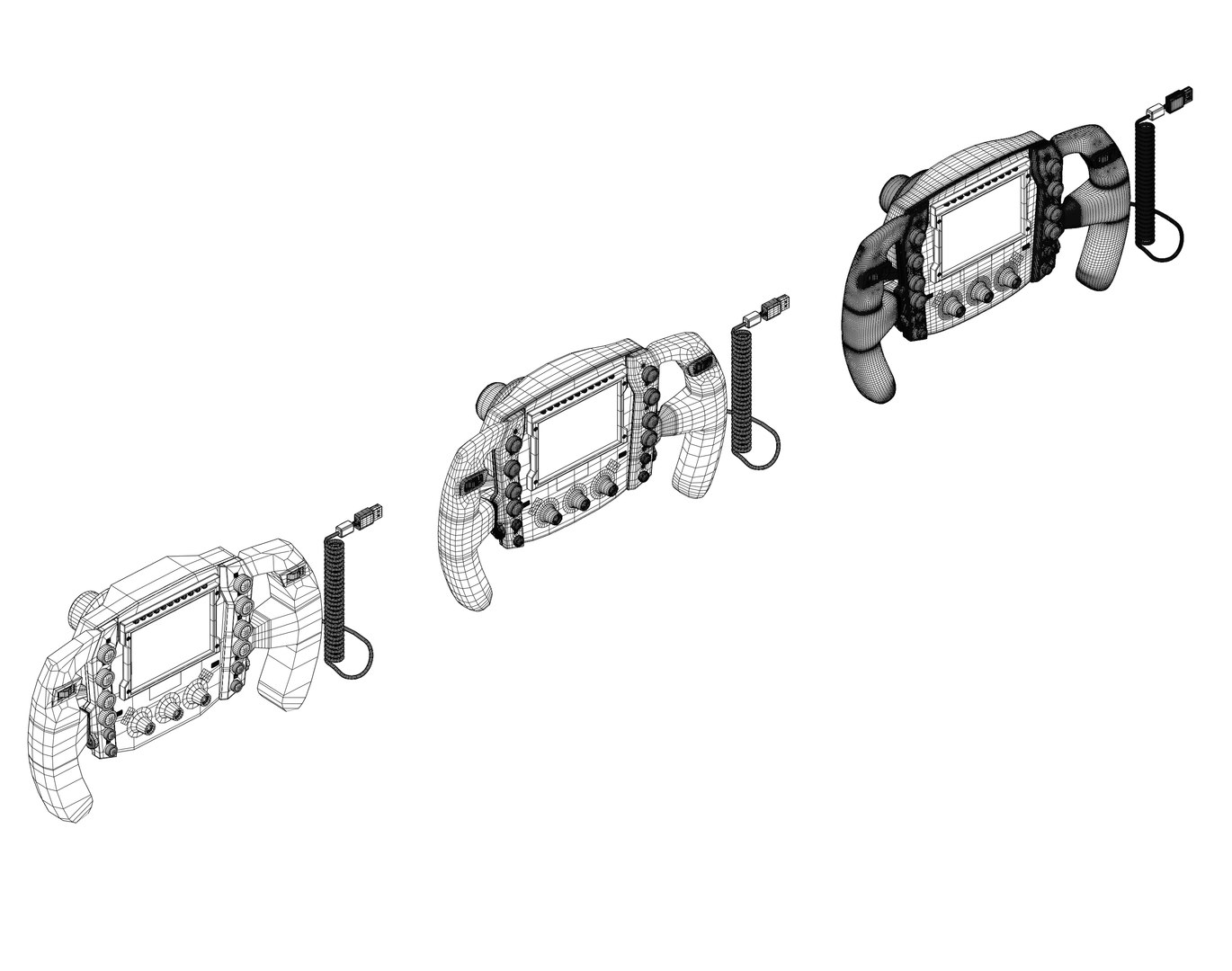 Steering Wheel 3D model https://p.turbosquid.com/ts-thumb/AG/wNdB8k/yh/wireframe11/png/1629472170/1920x1080/fit_q87/048299fa1831aa0c0bfceb1e2b1551fba83c419e/wireframe11.jpg