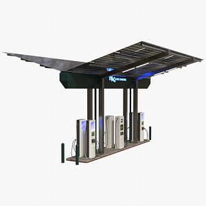 3D Solar Charging Station 1 Basic model