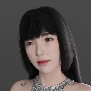 FEMALE CHARACTER 3D model
