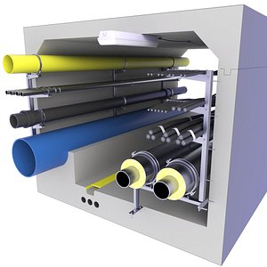Communications Utility Tunnel 39 3D model
