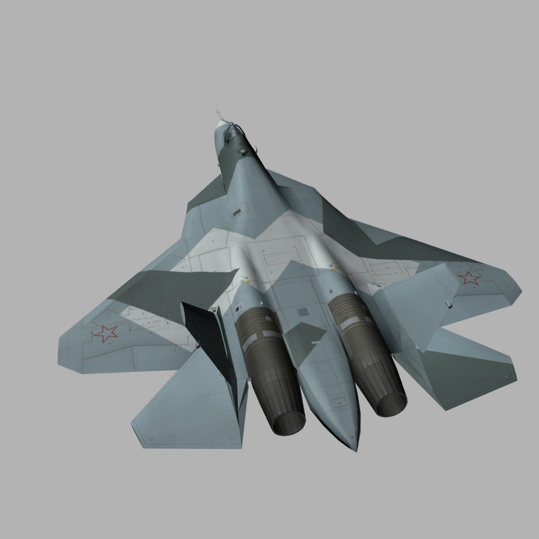 pak fa russian games 3d model