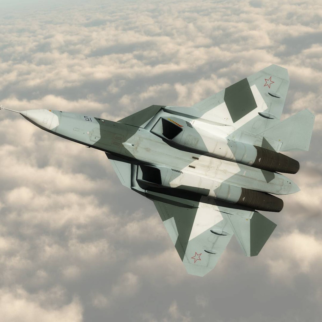 pak fa russian games 3d model