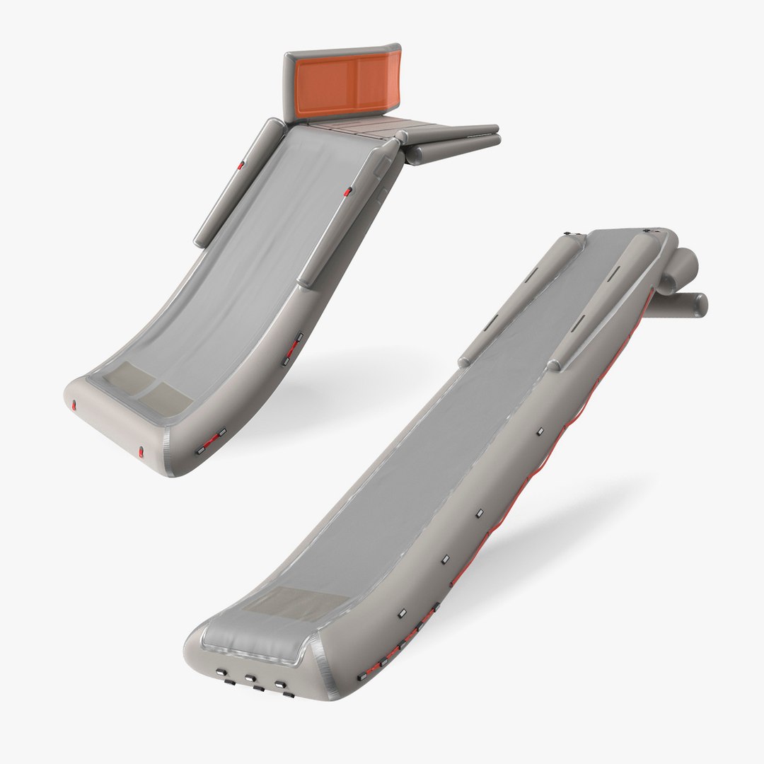 Inflatable Evacuation Slides Collection 3D model preview