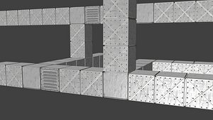 modular air ducts - 3d obj