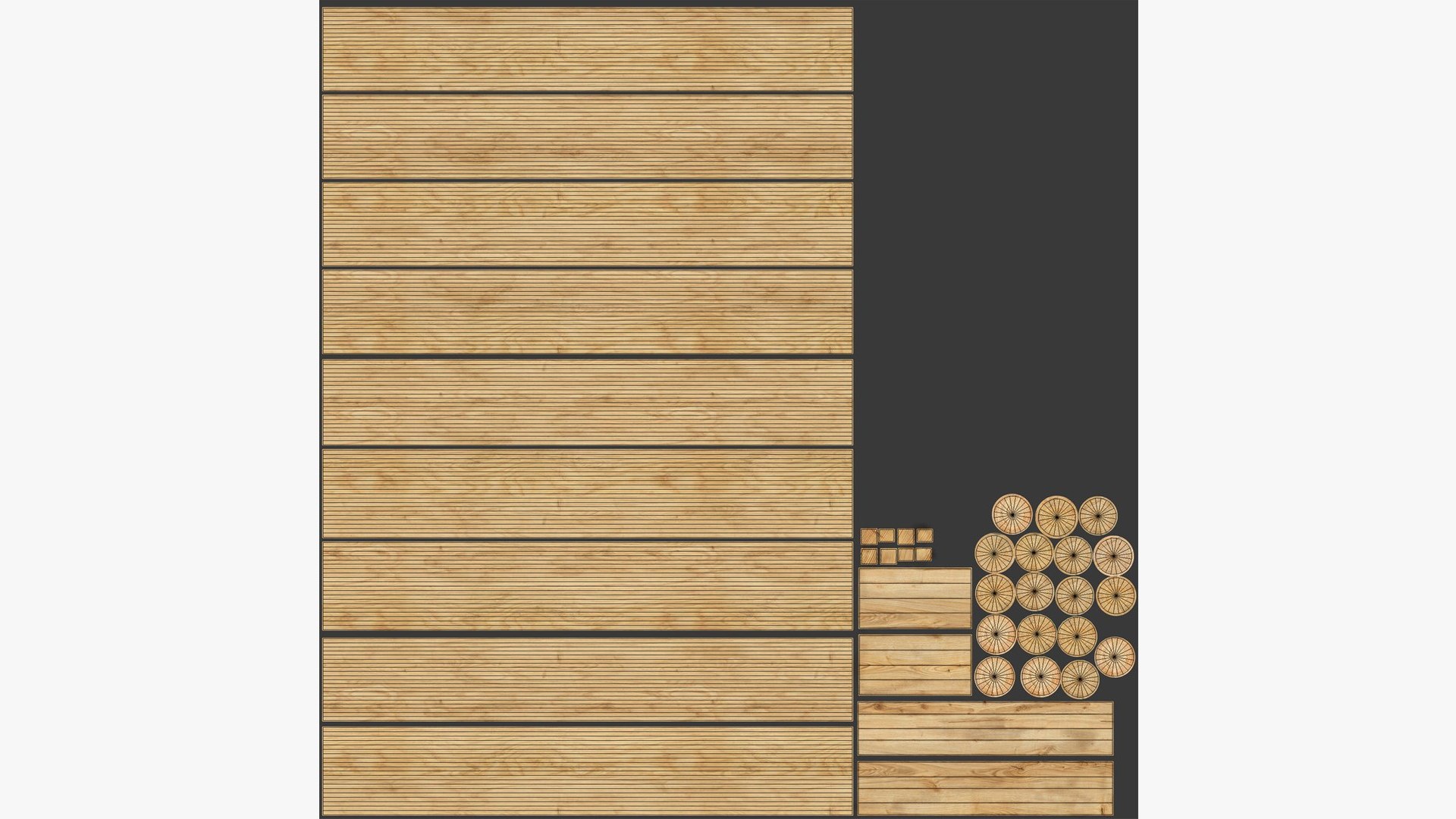 Wooden materials collection 3D https://p.turbosquid.com/ts-thumb/AH/KlZiQh/A9/7/jpg/1735417149/1920x1080/fit_q87/8bd74e5cab0ba97ca0a7db0f3a6d4499619ca051/7.jpg