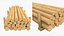 Wooden materials collection