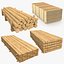 Wooden materials collection