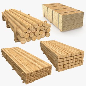 Wooden materials collection