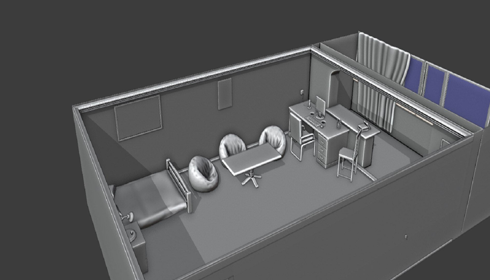 3D model room interior https://p.turbosquid.com/ts-thumb/AH/LyDBe4/hl/matcapview/png/1635156450/1920x1080/fit_q87/ebce7a8942d57dda23a214350eabc1fded4be7fb/matcapview.jpg