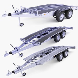 Car Hauler Trailers v22 3D model