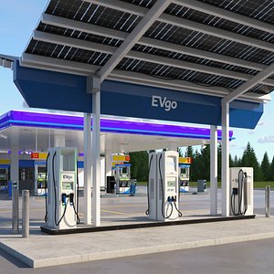 Solar Electric Vehicle Charging Station eVgo