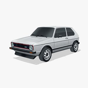 Volkswagen Golf GTI 1976 3D model