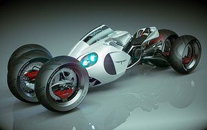 T Bike 3 3 Wheel 02 model