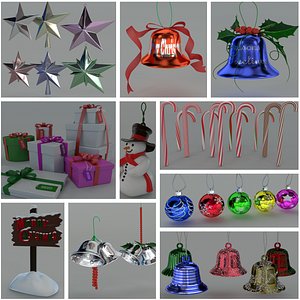 christmas pack 3d model