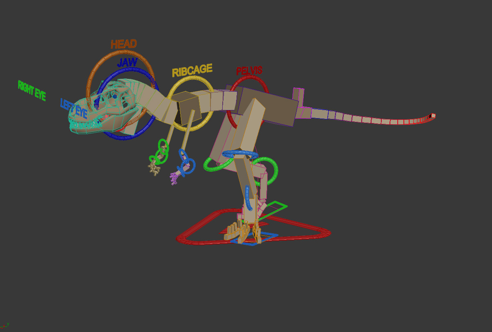 Tyrannosaurus rex running animal 3D model - TurboSquid 1566262