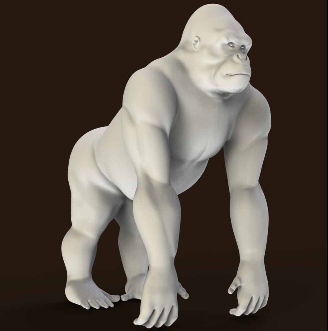 Gorilla Primate 3d Obj