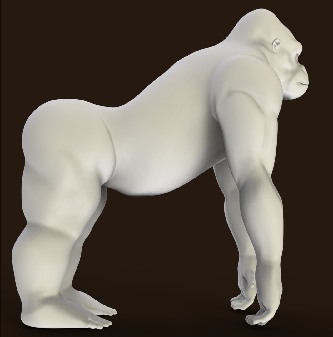 Gorilla Primate 3d Obj