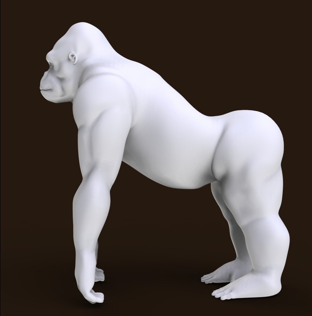 Gorilla Primate 3d Obj