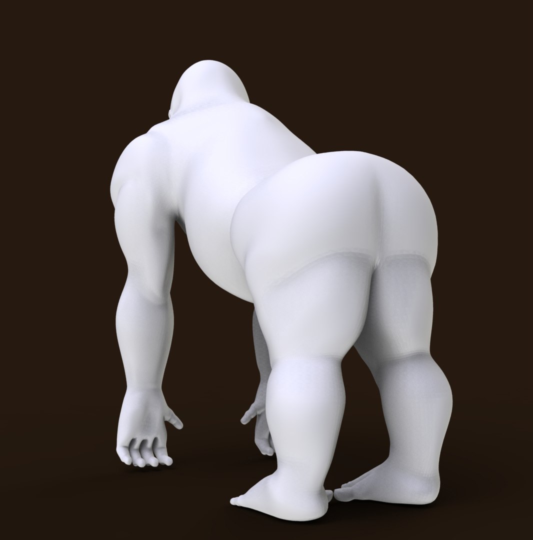 Gorilla Primate 3d Obj
