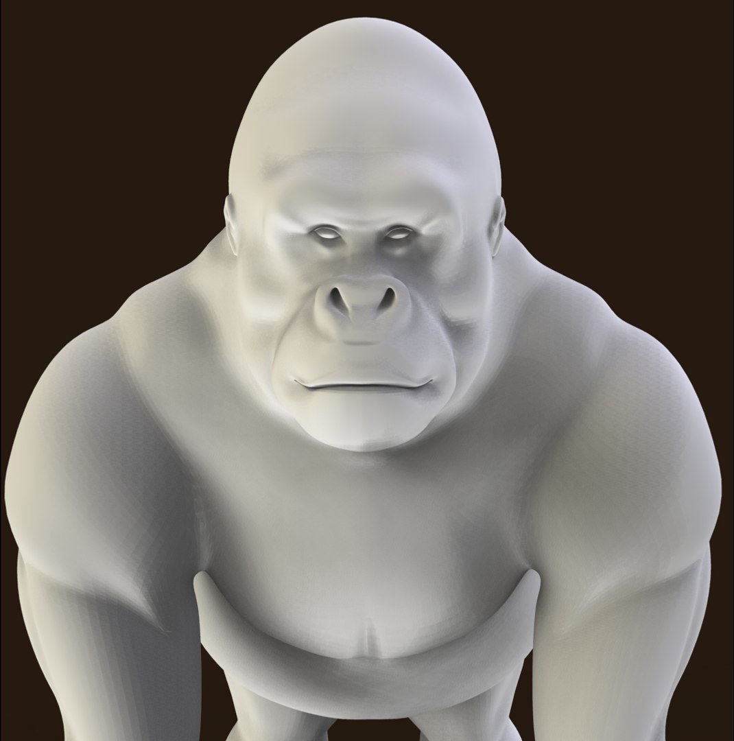 Gorilla Primate 3d Obj
