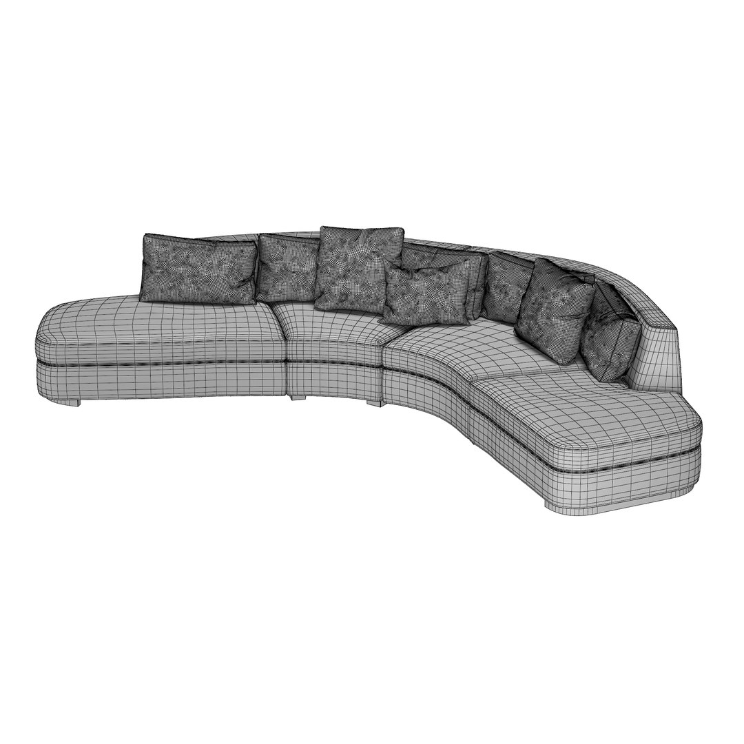 TUYA SECTIONAL SOFA 3D Model - TurboSquid 2143880