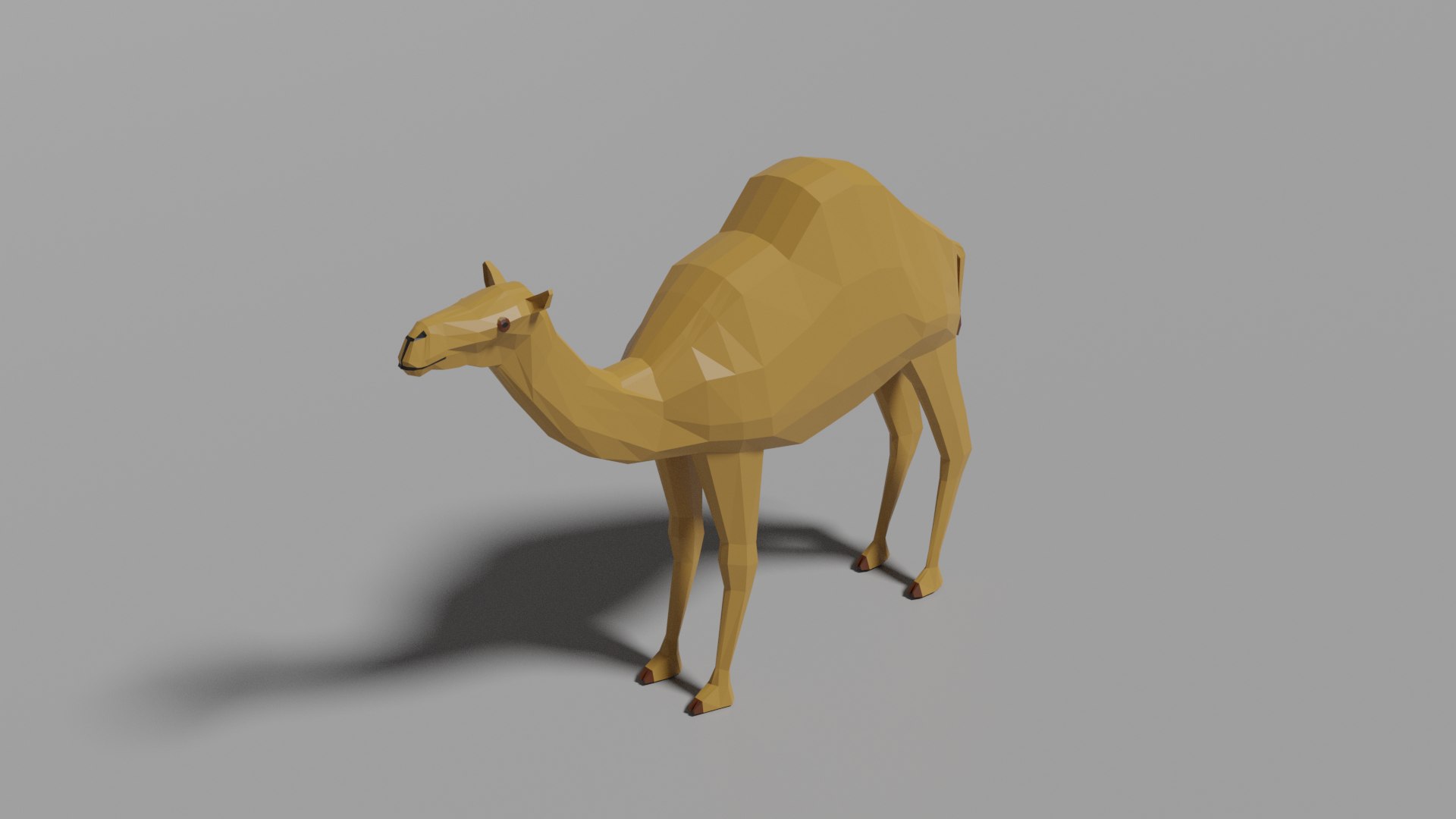 3D Low-poly Camel - TurboSquid 1787920