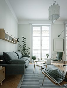 Scandinavian interior scene