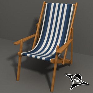 3d beach chair model