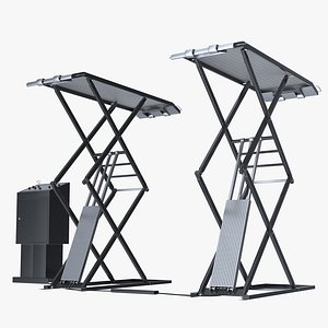 3D Industrial Car Lift
