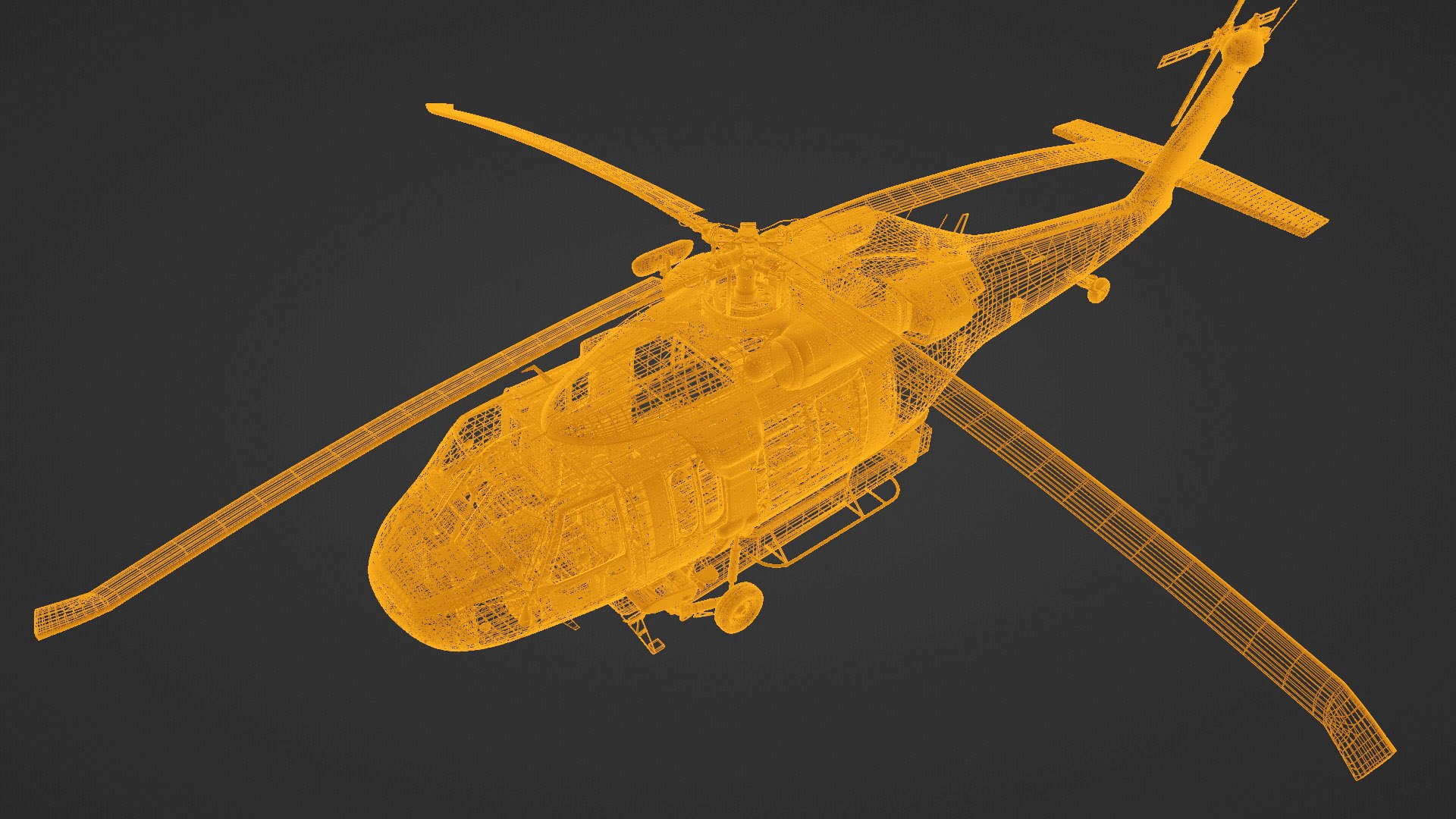 3d Model S-70 Firehawk S-70a Blackhawk Helicopter