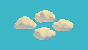 3D cartoon cloud model