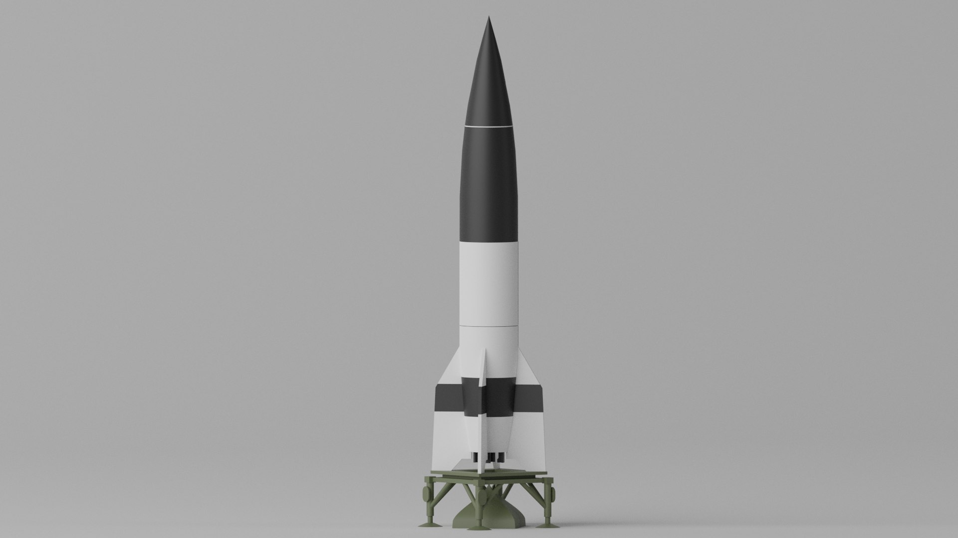 3D Model WW2 V2 Rocket Missile - TurboSquid 2150676