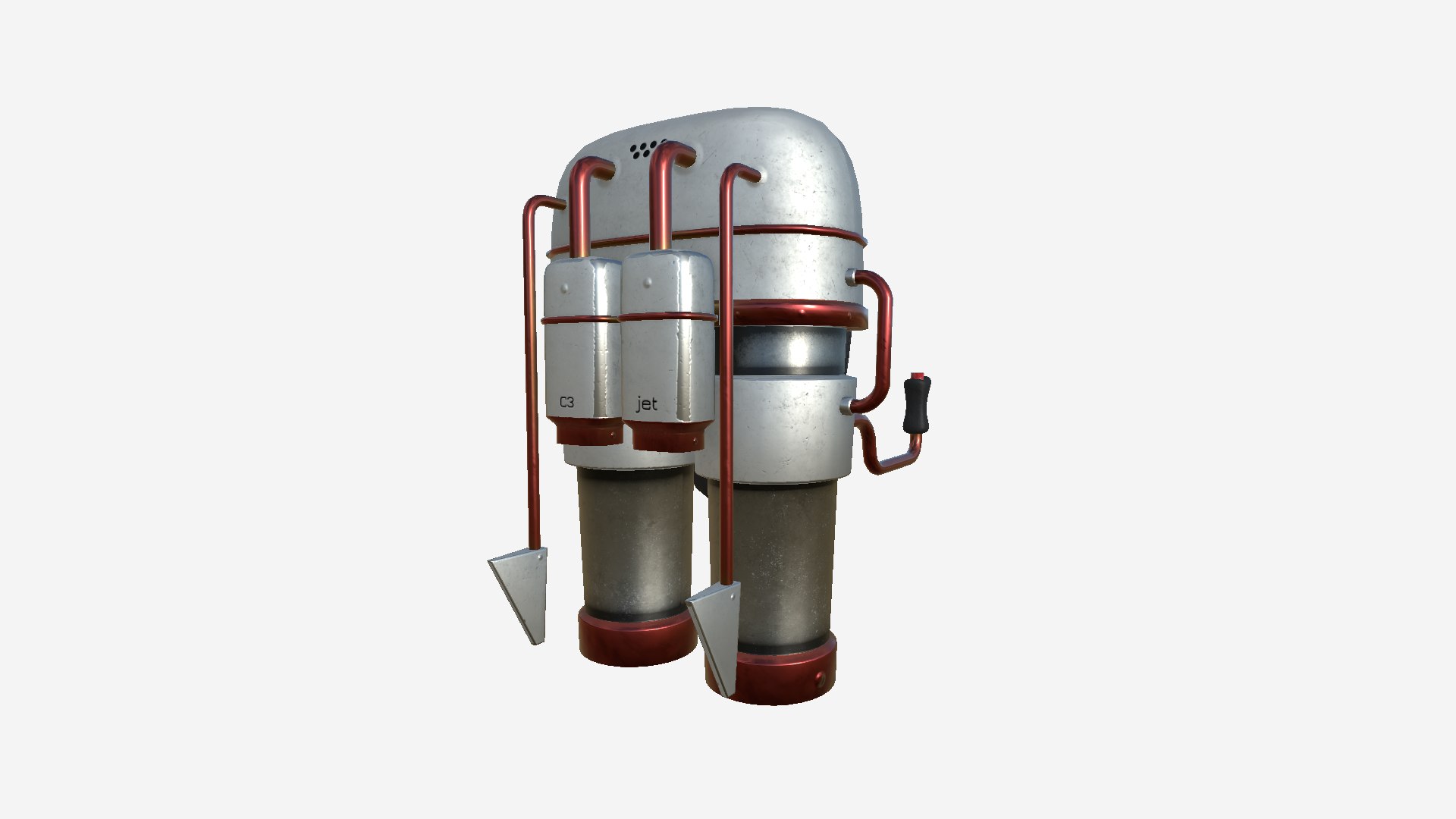 3D Model Jetpack C07 Red Steel - SciFi Character Design - TurboSquid ...