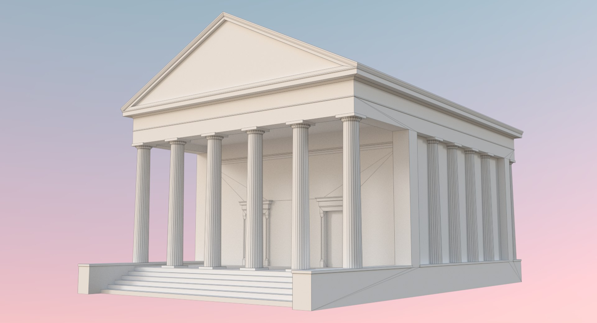 Greek temple 1 3D model - TurboSquid 1188474