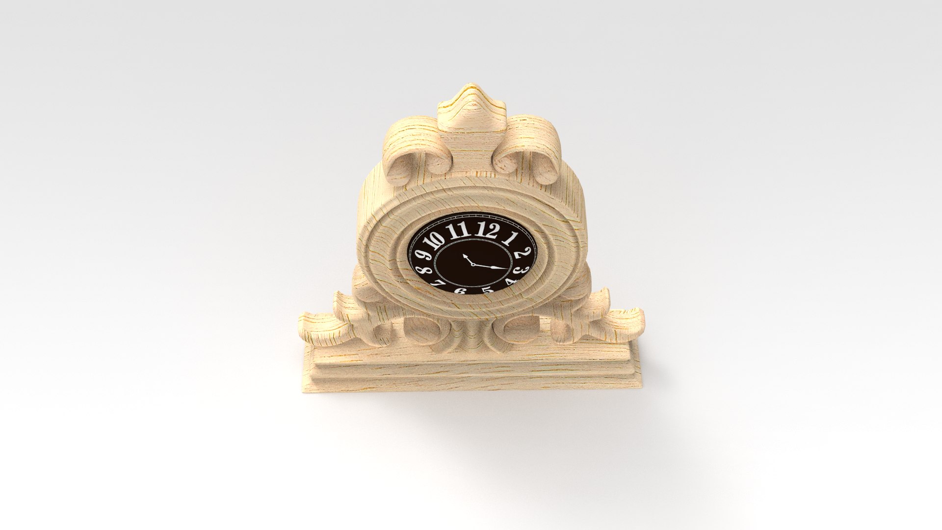 3D Mantle Clock - TurboSquid 1755380