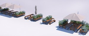 outdoor restaurant seating I