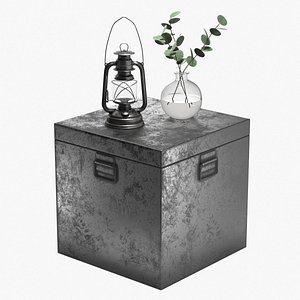 3D realistic industrial home decor