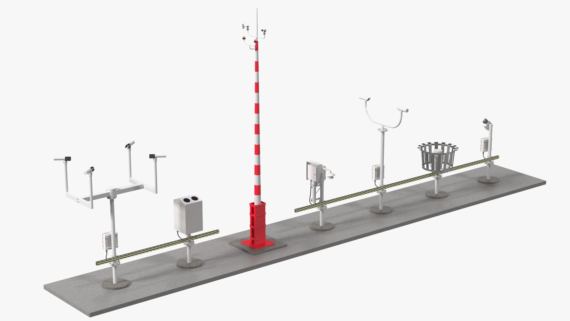 Automated Weather Observing System Set 3D model preview