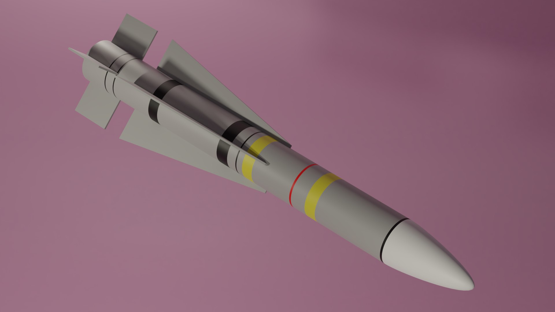 3D missile aim phoenix model - TurboSquid 1685893