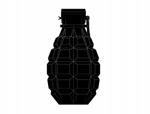 3D grenade ammo weaponry model