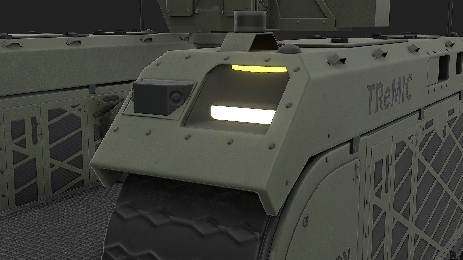 Smart Military Robot With Remote Machine Gun - Green 3D Model ...