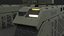 Intelligenter Militärroboter mit ferngesteuertem Maschinengewehr - Grün