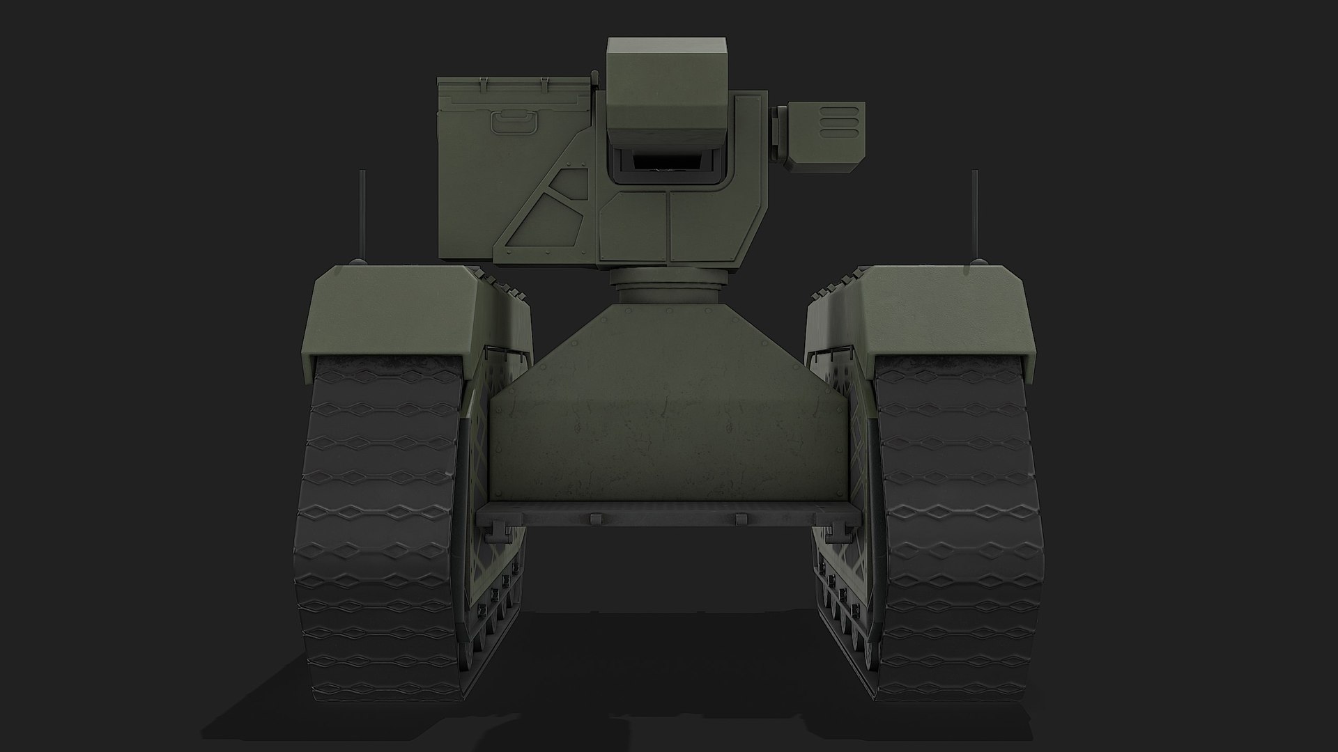 Smart Military Robot With Remote Machine Gun - Green 3D model https://p.turbosquid.com/ts-thumb/AI/8gYTBS/tV/10008/jpg/1703346166/1920x1080/fit_q87/539d73c57f6298fd0bd946e0c1f7eca82c8ba8b9/10008.jpg
