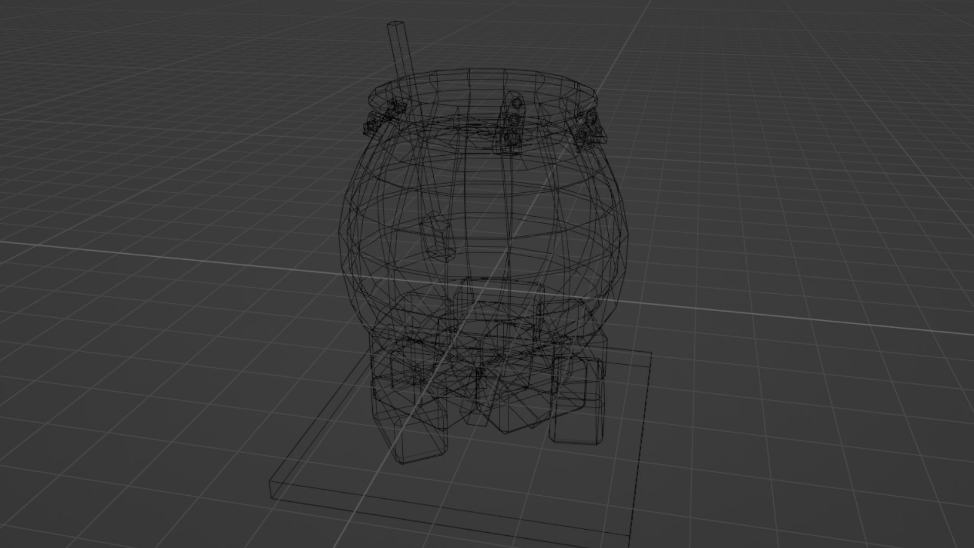 Lowpoly Cauldron 3D model https://p.turbosquid.com/ts-thumb/AI/8udG3Q/vZ/wire/png/1646904553/1920x1080/fit_q87/5279614a328c4dde9a1dc0e25167f7bcd10d741d/wire.jpg