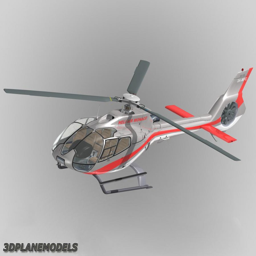 3d Model Eurocopter Ec-130 Heli Air