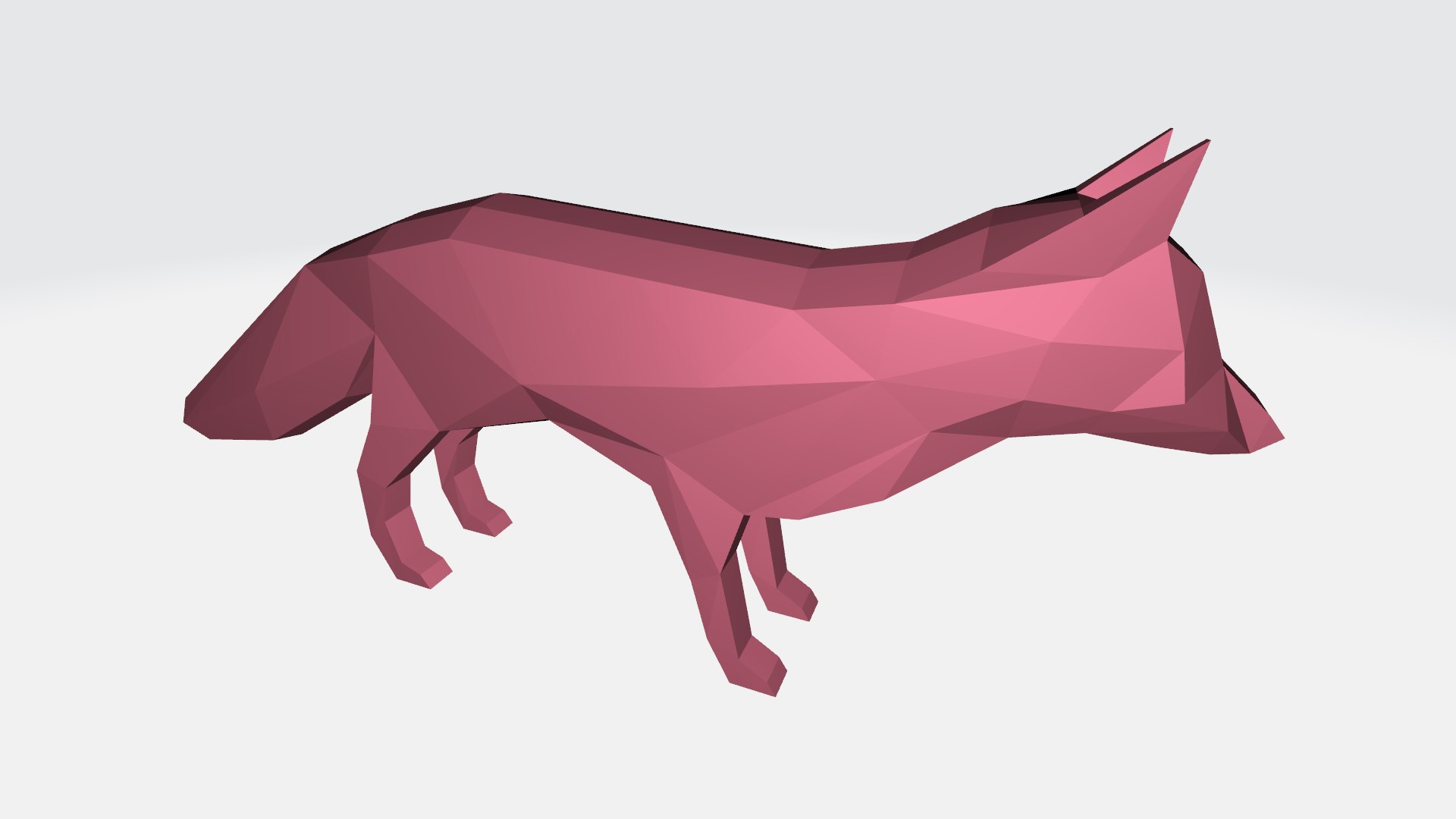 Low Poly Fox 3D - TurboSquid 2348046